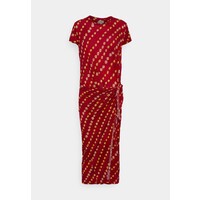 Polo Ralph Lauren PRINTED LINEN TEE WRAP DRESS Sukienka z dżerseju red PO221C09K-G11