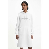 Calvin Klein Jeans MONOGRAM HOODED Sukienka letnia bright white C1821C0CG-A11
