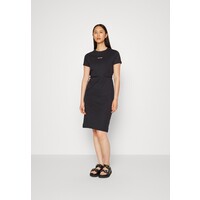 Calvin Klein MICRO LOGO DRESS Sukienka z dżerseju black 6CA21C05K-Q11