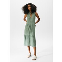 PULL&BEAR SLEEVELESS Sukienka koszulowa mottled green PUC21C0UF-M11