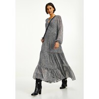 Tommy Hilfiger Długa sukienka animal texture iron grey black TO121C0MN-C11