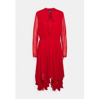 Polo Ralph Lauren CRINKLED CREPE HANDKERCHIEF DRESS Sukienka letnia red beret PO221C09V-G11