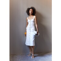 Temperley London JERRY STRAPPY DRESS Sukienka letnia white TL421C019-A11