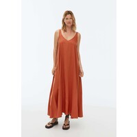 OYSHO STRAPPY Długa sukienka orange OY121C09U-H11