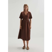 OYSHO WRAP Sukienka letnia brown OY121C095-O11