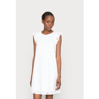 TOM TAILOR DENIM MINI SHAPESCHIFFLI DRESS Sukienka letnia white TO721C0F5-A11