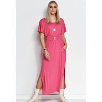 Makadamia Sukienka z dżerseju pink M4L21C01R-J11