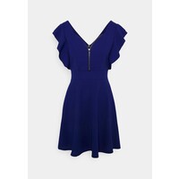 WAL G. DANYA RUFFLE SLEEVE ZIP SKATER DRESS Sukienka koktajlowa electric blue WG021C0RK-K11