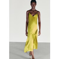 Massimo Dutti SATIN CAMISOLE DRESS Sukienka z dżerseju neon yellow M3I21C0L1-E11