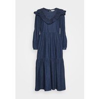 Thought MELANIE FRILL DRESS Sukienka jeansowa indigo blue T0Z21C01W-K11