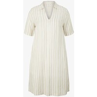TOM TAILOR Sukienka letnia beige drawn vertical stripe TO221C0OC-B12