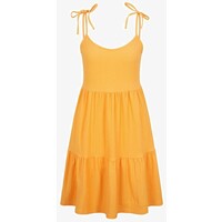 TOM TAILOR DENIM DRESS WITH STRAPS Sukienka letnia orange bliss TO721C0FB-H11