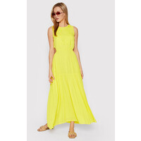 Desigual Sukienka letnia Karen 22SWVW69 Żółty Regular Fit