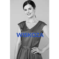 Quiosque Rozkloszowana sukienka z wiskozy z wiązaniem 4OX002801