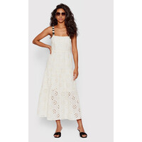 Desigual Sukienka letnia Leah 22SWVW05 Biały Regular Fit