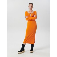 Sinsay Sukienka midi z wiązaniem 2090Q-22X