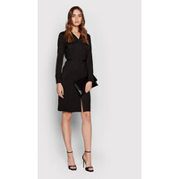 Calvin Klein Sukienka koszulowa Tencel Jersey Blend K20K203844 Czarny Regular Fit