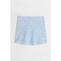 H&M Trapezowa spódnica - 1045726005 Biały/Niebieskie kwiaty