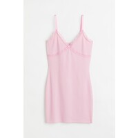 H&M Sukienka bodycon w prążki - 1049630001 Light pink