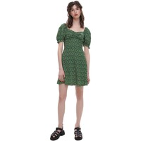 Cropp Zielona sukienka w kwiaty 1433S-79M