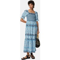 Marks & Spencer SHIRRED SQUARE NECK Sukienka letnia blue mix QM421C0II-K11