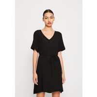 VILA VIMESA DETAIL V NECK DRESS Sukienka letnia black V1021C3KE-Q11