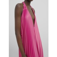 Massimo Dutti STUDIO LONG PLEATED Sukienka letnia neon pink M3I21C0VA-J11