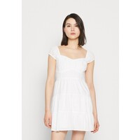 Hollister Co. CAP SLEEVE SHORT DRESS Sukienka letnia white H0421C07L-A11