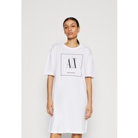 Armani Exchange VESTITO Sukienka z dżerseju optic white ARC21C048-A11