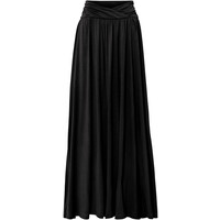 Bonprix Długa spódnica z ozdobnym elementem czarny