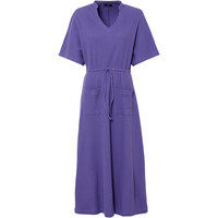 Bonprix Sukienka midi z naszywanymi kieszeniami niebiesko-fioletowy