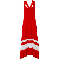 Bonprix Długa sukienka letnia czerwono-biały