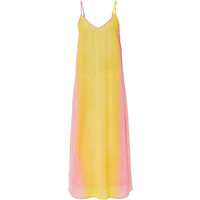 Bonprix Sukienka żółty kremowy - kremowy jasnoróżowy - turkusowy niebieski