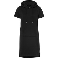 Bonprix Sukienka dresowa z krótkimi rękawami czarny