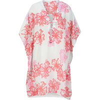 Bonprix Sukienka tunikowa plażowa jasny miętowy -różowy w kwiaty