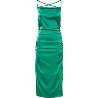 Bonprix Sukienka satynowa zielony