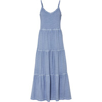Bonprix Sukienka shirtowa z falban niebieski 