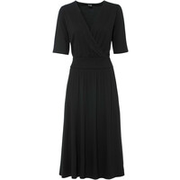 Bonprix Sukienka z dżerseju z przyjaznej dla środowiska wiskozy czarny