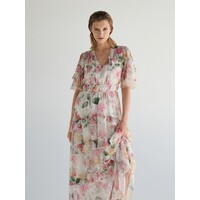 Reserved Sukienka maxi w kwiatowy print 9064E-MLC