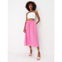 Mohito Różowa spódnica midi z bawełny 9421W-30X