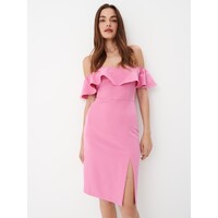 Mohito Różowa sukienka mini z odkrytymi ramionami 8143W-30X