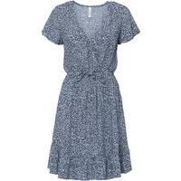 Bonprix Sukienka LENZING™ ECOVERO™ niebieski indygo w kwiaty