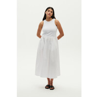 Elementy Sukienka Collet Biały Regular Fit