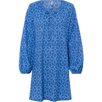 Bonprix Sukienka shirtowa lodowy niebieski - jasnoniebieski w kwiaty