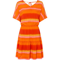 Bonprix Sukienka z ozdobnym elementem z tyłu pomarańczowy
