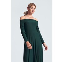 FIGL Sukienka M707 Zielony Regular Fit
