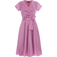 KMX Fashion Sukienka koktajlowa 919310024 Różowy Flare Fit