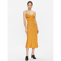 Calvin Klein Sukienka koktajlowa K20K205228 Pomarańczowy Slim Fit