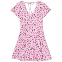Cropp Różowa sukienka w kwiaty 1362S-39X