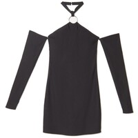 Cropp Czarna sukienka z wyciętymi ramionami 5603S-99X